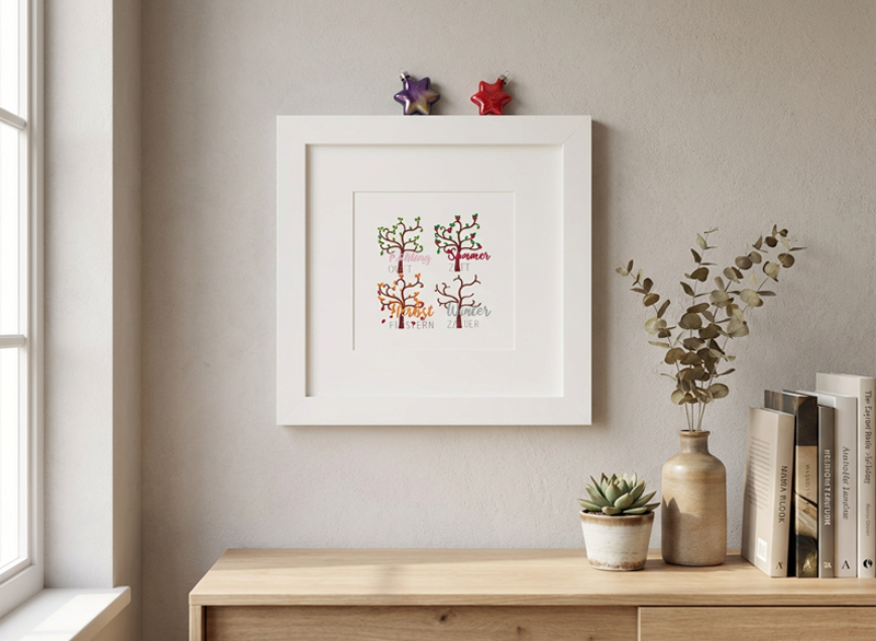 Preview: Baum vier Jahreszeiten - Vollstick Stickdatei